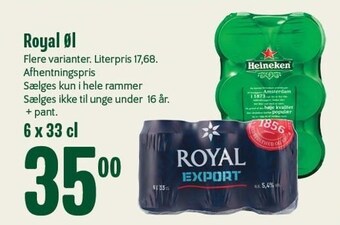 Min Købmand Royal Øl tilbud