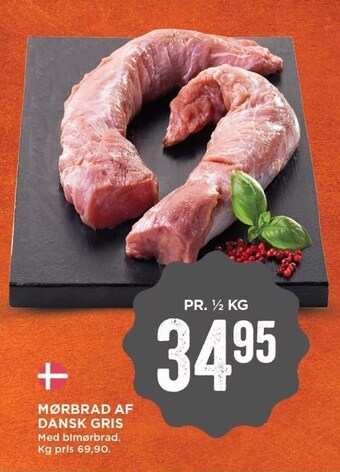 MENY Mørbrad af dansk gris tilbud