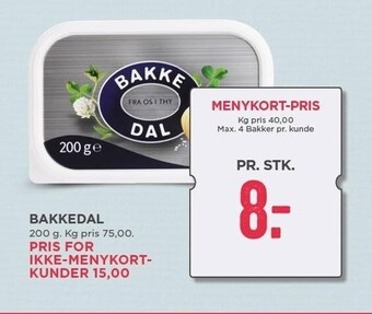 MENY Bakkedal tilbud