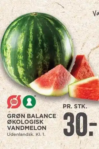 MENY Øko vandmelon tilbud