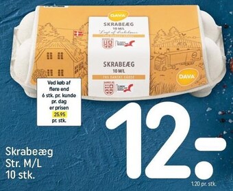 REMA 1000 Skrabeæg str. M/L tilbud