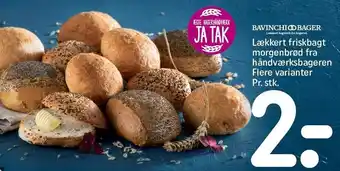REMA 1000 Lækkert friskbagt morgenbrød fra håndværksbageren - Flere varianter tilbud