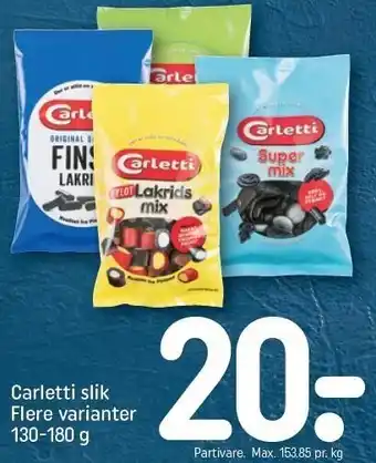 REMA 1000 Carletti slik tilbud