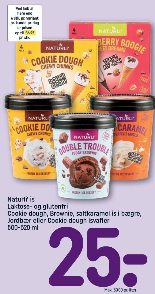 Naturli´ is laktose og glutenfri tilbud hos Rema 1000