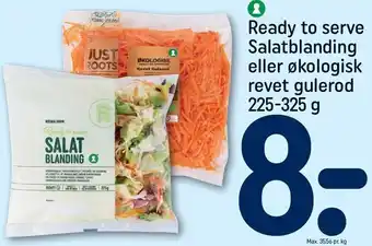 REMA 1000 Ready to serve salatblanding eller økologisk revet gulerød tilbud