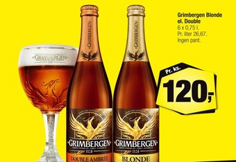 Calle Grimbergen Blonde el. Double tilbud