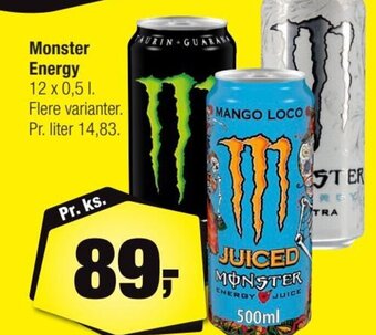 Calle Monster Energy tilbud