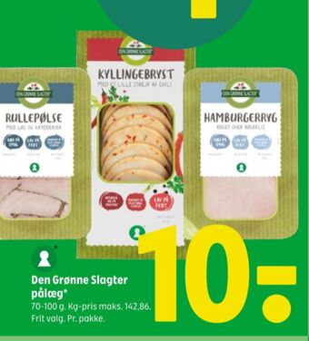 Coop 365 Den grønne slagter kyllingebryst chili tilbud