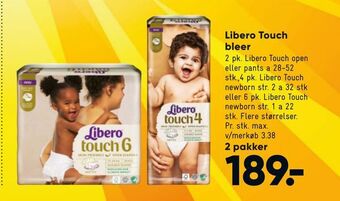 Bilka Libero Touch bleer tilbud