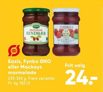 Bilka Easis, Fynbo ØKO eller Mackays marmelade tilbud