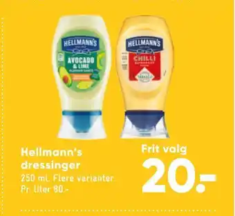 Bilka Hellmann's dressinger tilbud