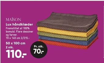 Bilka Lux håndklæder tilbud