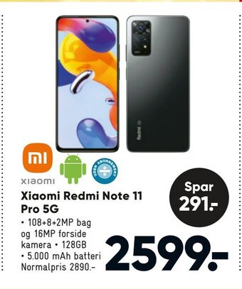 Bilka Xiaomi Redmi Note 11 Pro 5G tilbud