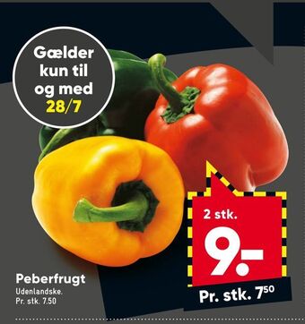 Bilka Peberfrugt tilbud