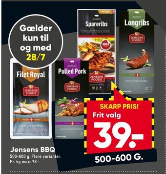 Bilka Jensens BBQ tilbud