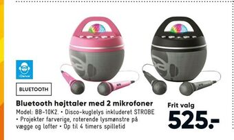 Bilka Bluetooth højttaler med 2 mikrofoner tilbud