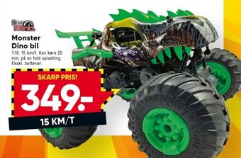 Bilka Monster Dino bil tilbud