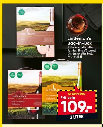 Bilka Lindeman's Bag-in-Box tilbud