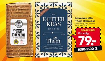 Bilka Mammen eller Them skæreost tilbud