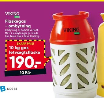 Bilka Flaskegas - ombytning tilbud