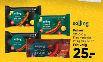 Bilka Pølser tilbud