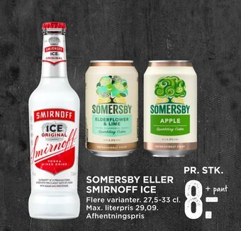 MENY Somersby eller smirnoff ice tilbud