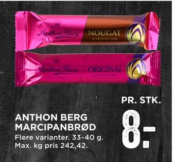 MENY Anthon berg marcipanbrød tilbud