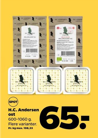 Netto H.C. Andersen ost tilbud