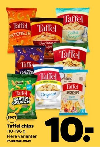 Netto Taffel chips tilbud