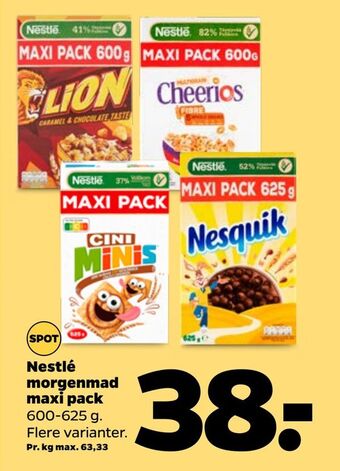 Netto Nestlé morgenmad maxi pack tilbud
