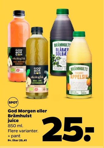 Netto God Morgen eller Brämhulst juice tilbud