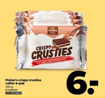 Netto Finton's crispy crusties vafler 4-pak tilbud
