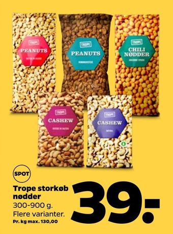 Netto Trope storkøb nødder tilbud