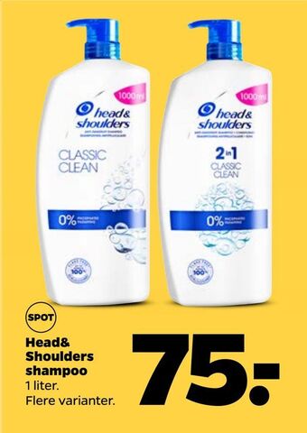 Netto Head& Shoulders shampoo tilbud