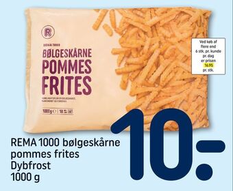 REMA 1000 REMA 1000 bølgeskårne pommes frites tilbud
