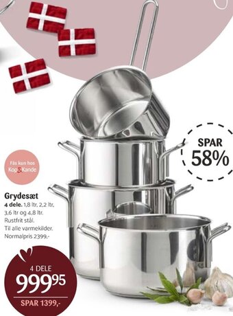 Kop & Kande Grydesæt tilbud