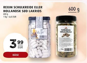 Rexim schulkreide eller hollandsk sød lakrids