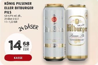 Scandinavian Park König pilsener eller bitburger pils tilbud