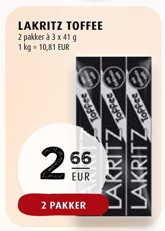 Scandinavian Park Lakritz toffee tilbud