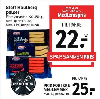 SPAR Steff Houlberg pølser tilbud