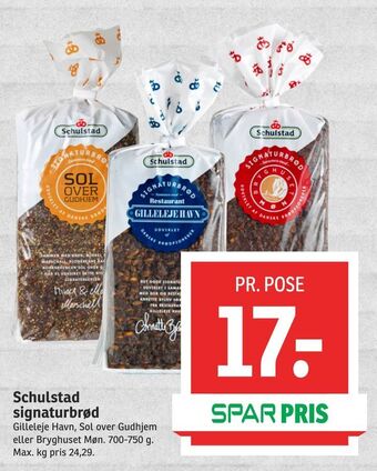 SPAR Schulstad signaturbrød tilbud