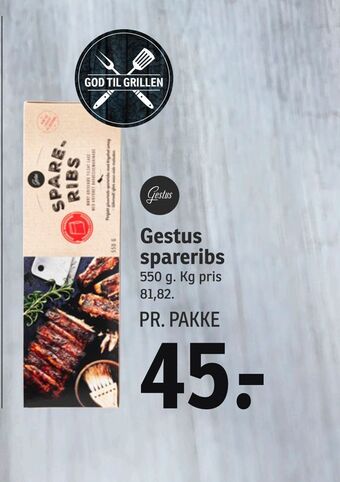 SPAR Gestus spareribs tilbud