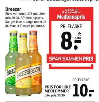 SPAR Breezer tilbud