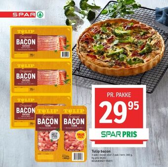 SPAR Tulip bacon tilbud
