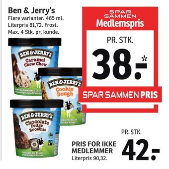 SPAR Ben & Jerry's tilbud