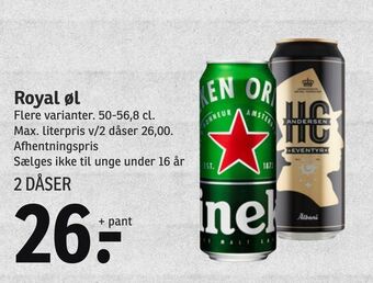 SPAR Royal øl tilbud