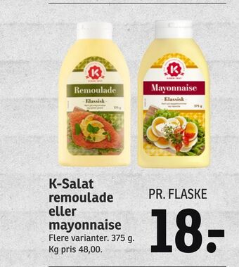 SPAR K-Salat remoulade eller mayonnaise tilbud