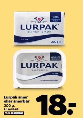 Netto Lurpak smør el. smørbar tilbud