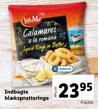 Lidl Indbagte blæksprutte ringe tilbud