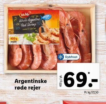 Lidl Argentinske røde rejer tilbud
